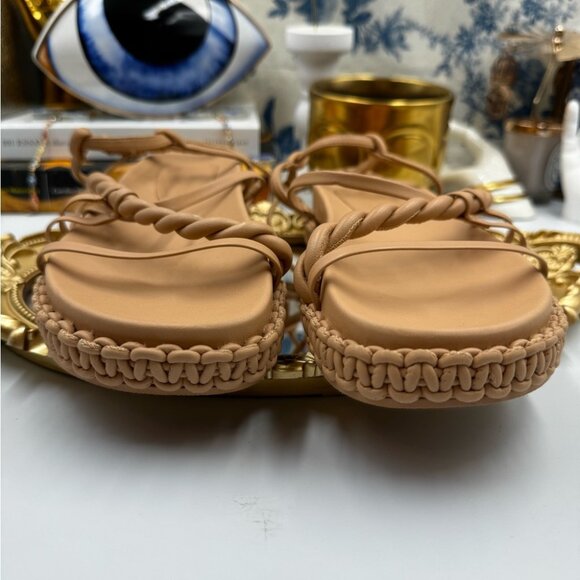 🆕 AJE 🧿 NWOT Tryphena Platform Twist Sandal, Beige - SIZE 37 - Picture 12 of 16